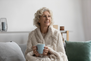 Life Assure Happy Pensive Seniors Wrapped In Woolen Plaid Blog